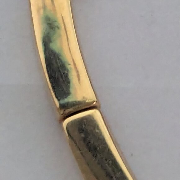 Gorgeous Choker Style Gold Tone Clear Crystal Unique Necklace - Picture 5 of 8